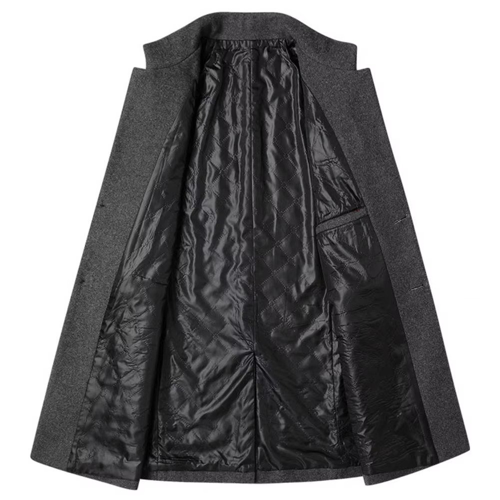 Abrigo de corte ajustado para hombre con cuello alzado-Coats for men-Casaluzia