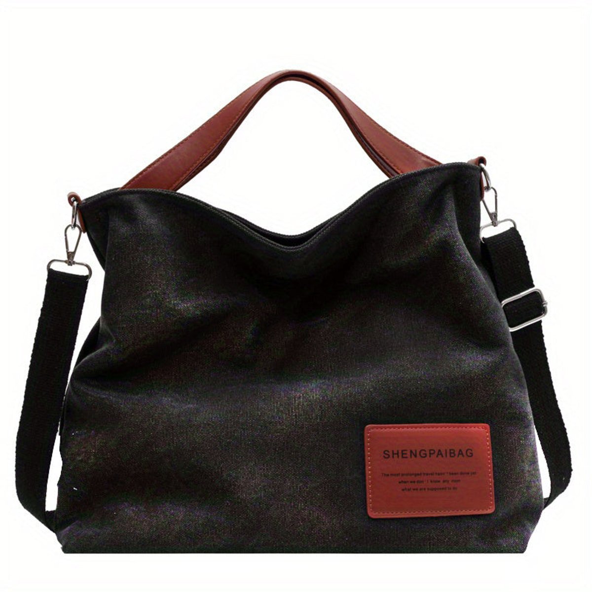 Bolso Tote de Lona para Mujer con Correa Ajustable-Accessories for Women-Casaluzia