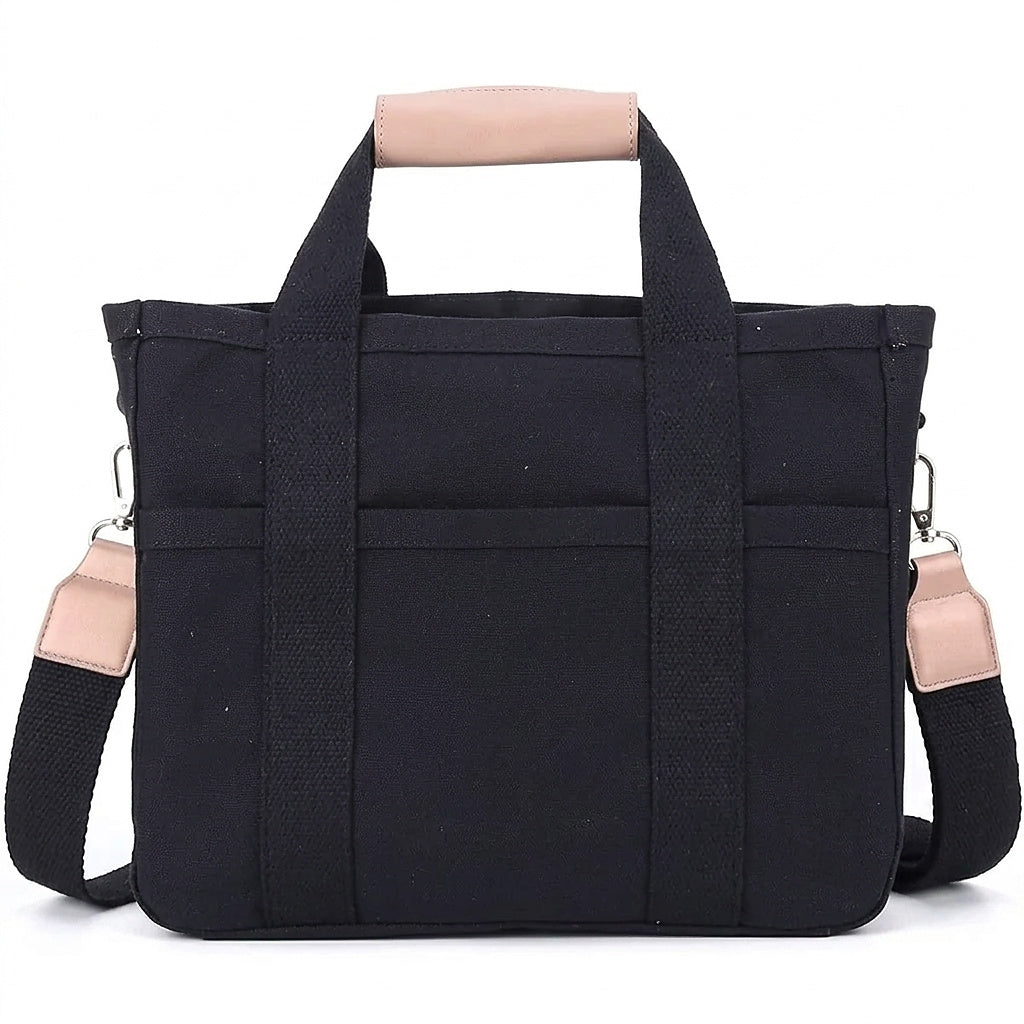Bolso Tote de Lona Unisex con Correa Cruzada-Accessories for Women-Casaluzia