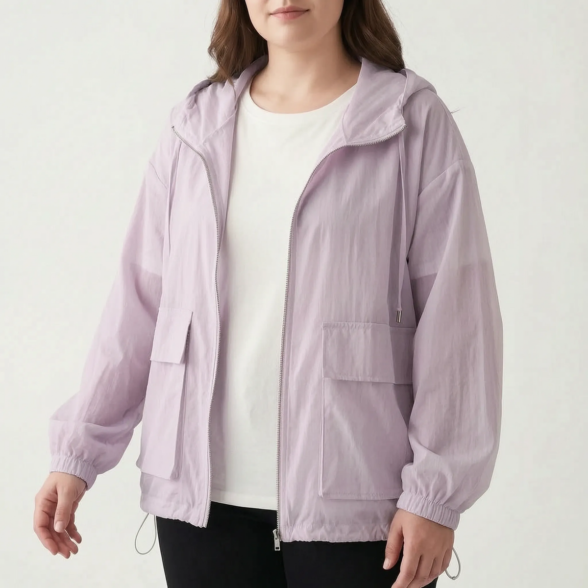 Chaqueta deportiva con cremallera y capucha para mujer-Jacket for women-Casaluzia