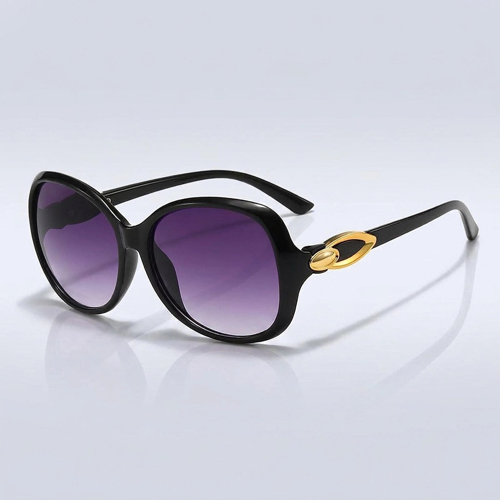 Gafas de sol de mariposa estampadas para mujer con detalles metálicos-Glasses for women-Casaluzia