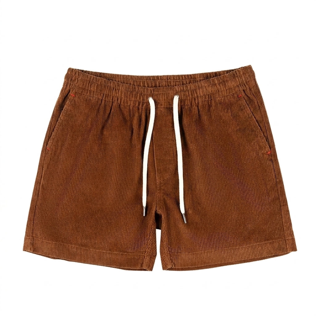 Hombre Pantalones Cortos con Cintura Elástica y Cordón-Shorts for men-Casaluzia