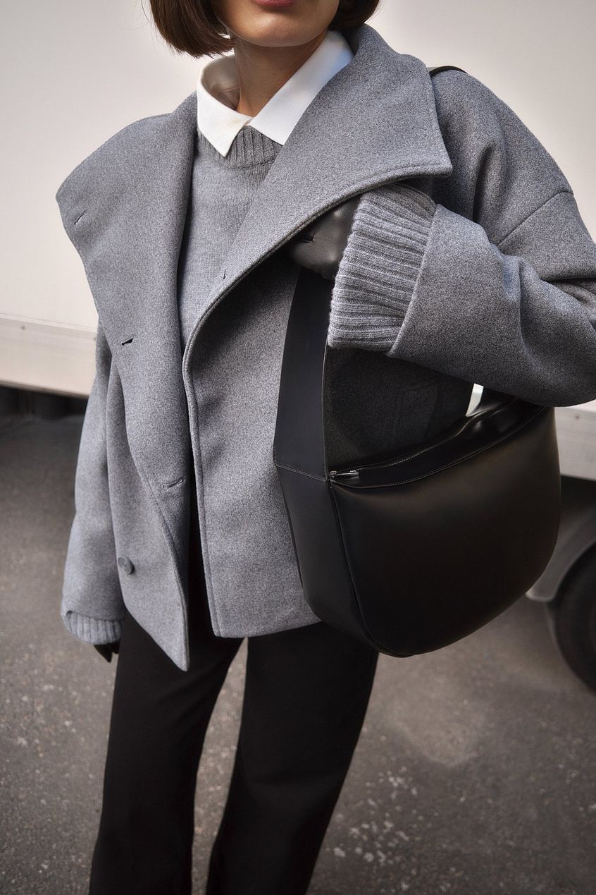 Abrigo corto de lana para mujer-Coats for women-Casaluzia