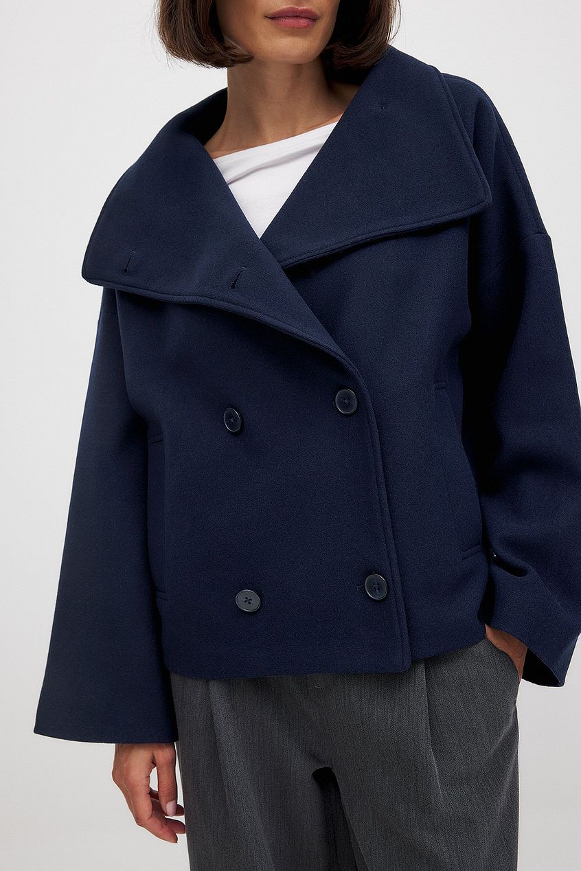 Abrigo corto de lana para mujer-Coats for women-Casaluzia