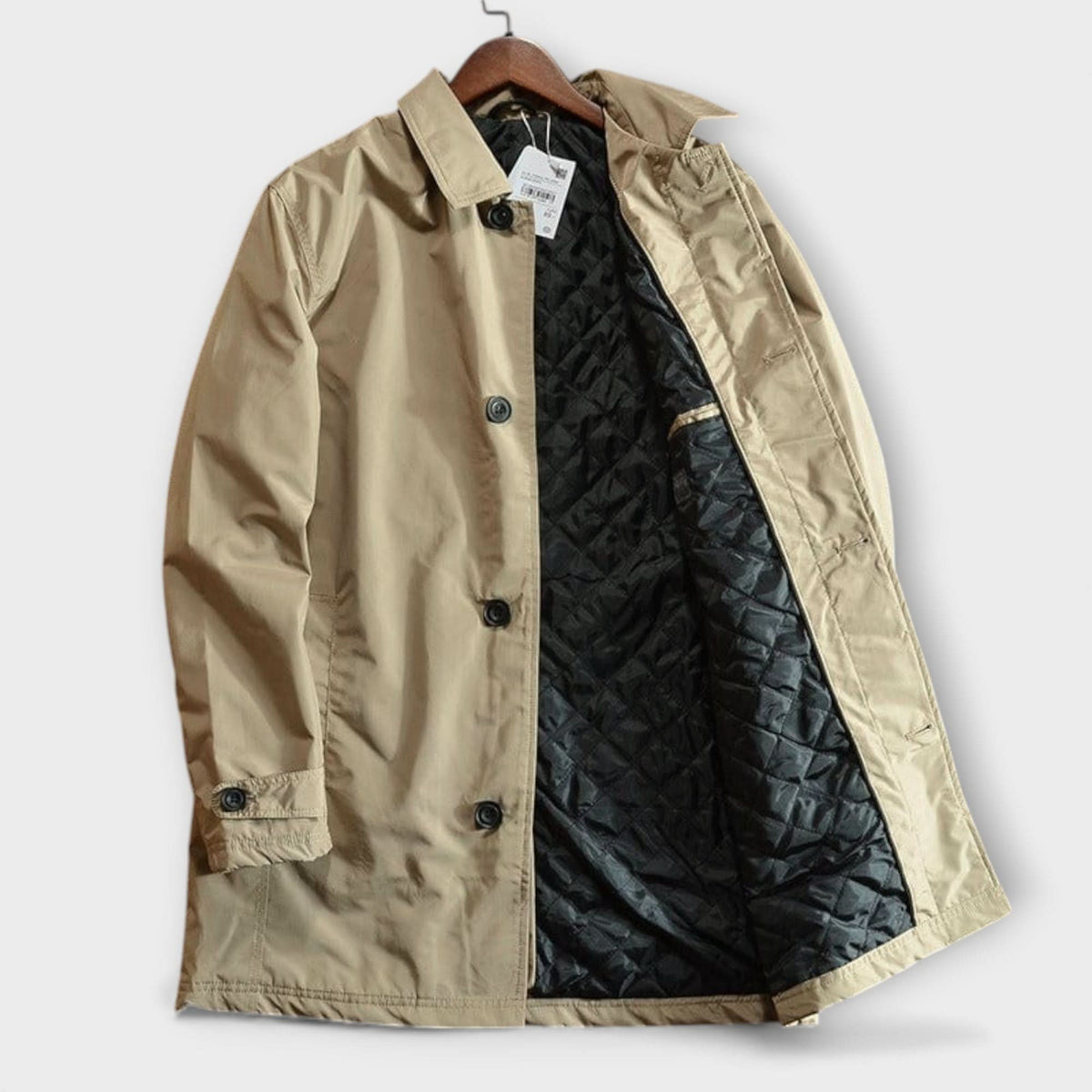 Abrigo de largo medio con botones para hombre-Coats for men-Casaluzia