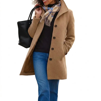 Abrigo Heritage para Mujer con Cierre de Botones-Coats for Women-Casaluzia