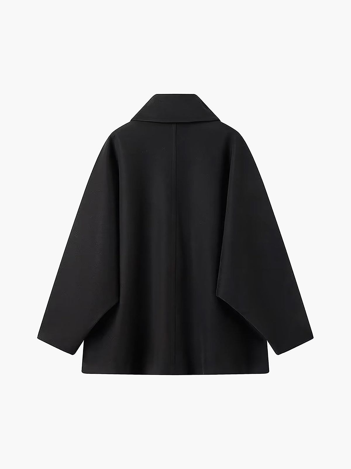 Abrigo Oversized de Mezcla de Lana para Mujer con Cierre de Botones-Coats for women-Casaluzia