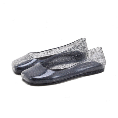 Bailarinas de gelatina con purpurina para mujer-Footwear for women-Casaluzia