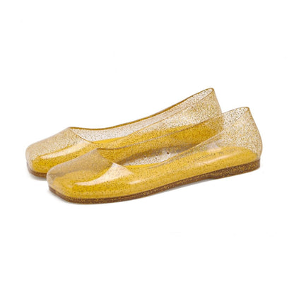 Bailarinas de gelatina con purpurina para mujer-Footwear for women-Casaluzia