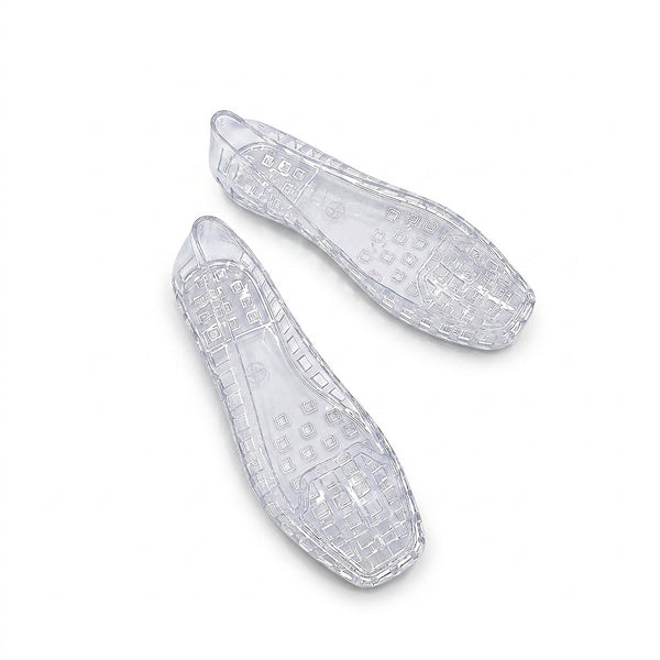 Bailarinas de gelatina transparentes para mujer