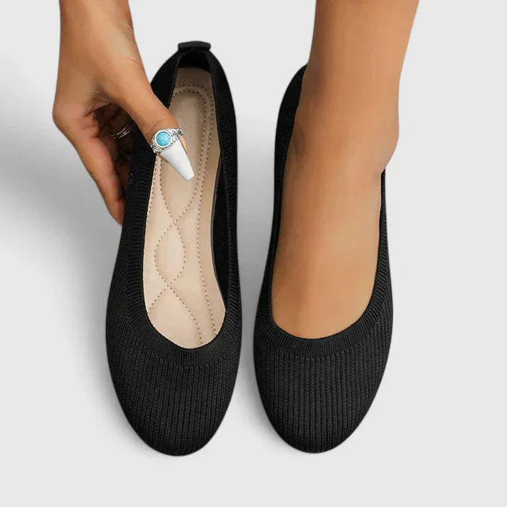 Bailarinas de punto sin cordones para mujer-Footwear for women-Casaluzia