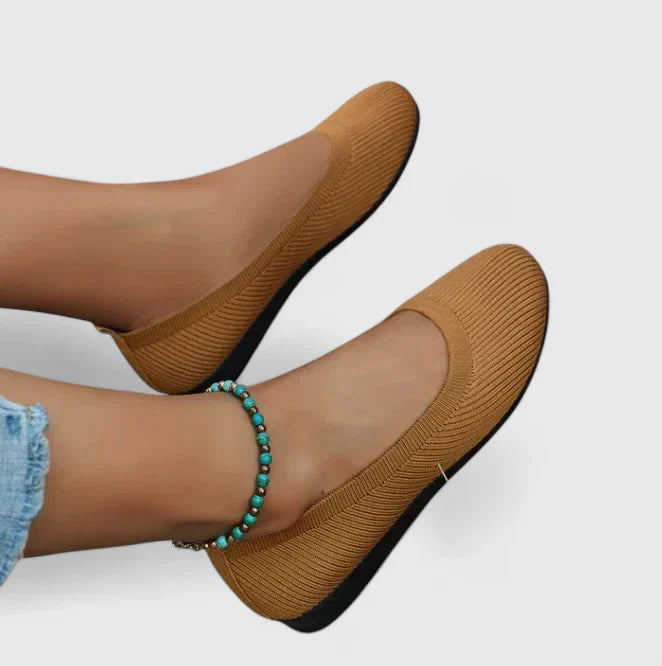 Bailarinas de punto sin cordones para mujer-Footwear for women-Casaluzia