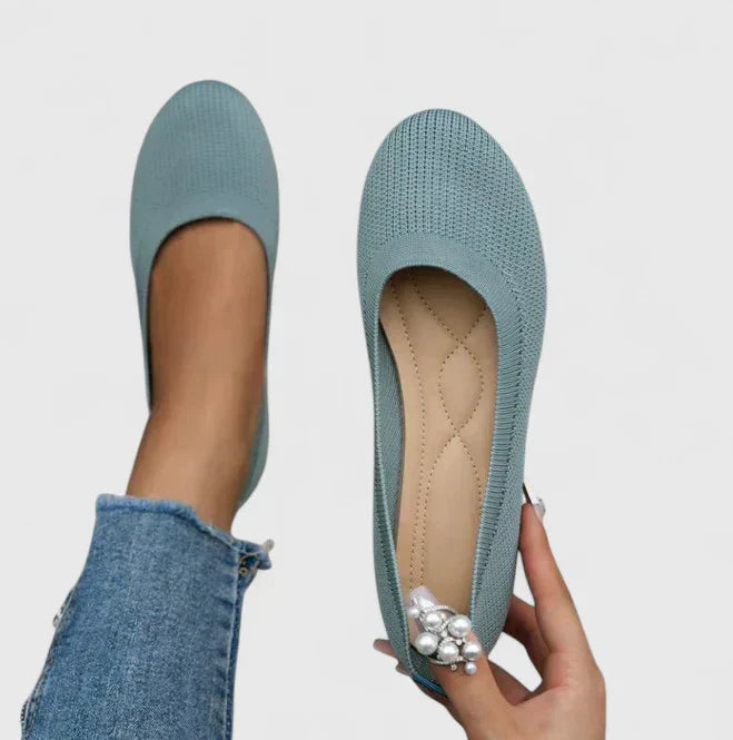 Bailarinas de punto sin cordones para mujer-Footwear for women-Casaluzia