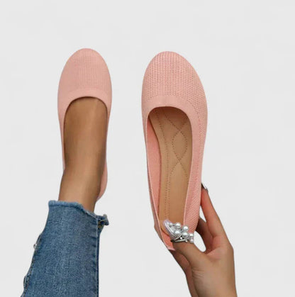 Bailarinas de punto sin cordones para mujer-Footwear for women-Casaluzia