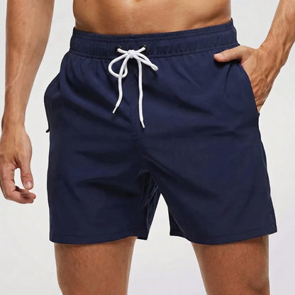 Bañador corto para hombre con cintura en contraste-Swimwear for men-Casaluzia