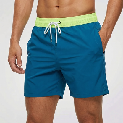 Bañador corto para hombre con cintura en contraste-Swimwear for men-Casaluzia
