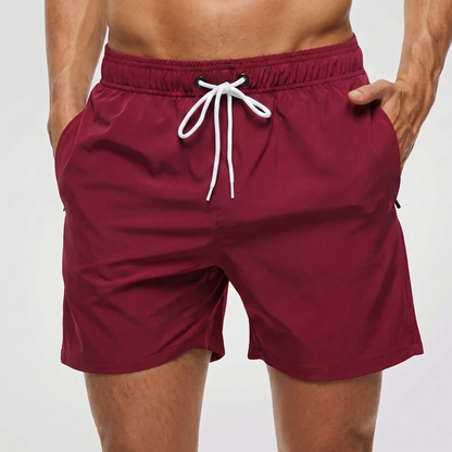 Bañador corto para hombre con cintura en contraste-Swimwear for men-Casaluzia