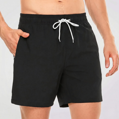 Bañador corto para hombre con cintura en contraste-Swimwear for men-Casaluzia