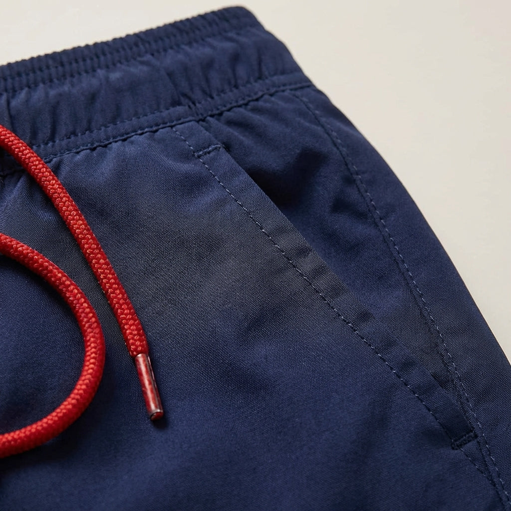 Bañador corto para hombre con cintura en contraste-Swimwear for men-Casaluzia