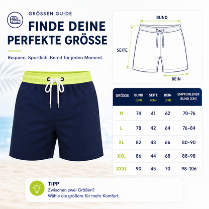 Bañador corto para hombre con cintura en contraste-Swimwear for men-Casaluzia