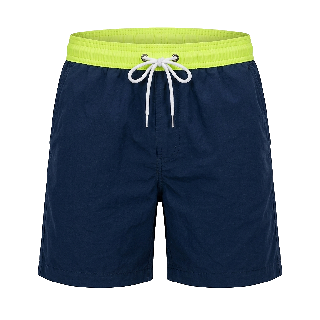Bañador corto para hombre con cintura en contraste-Swimwear for men-Casaluzia