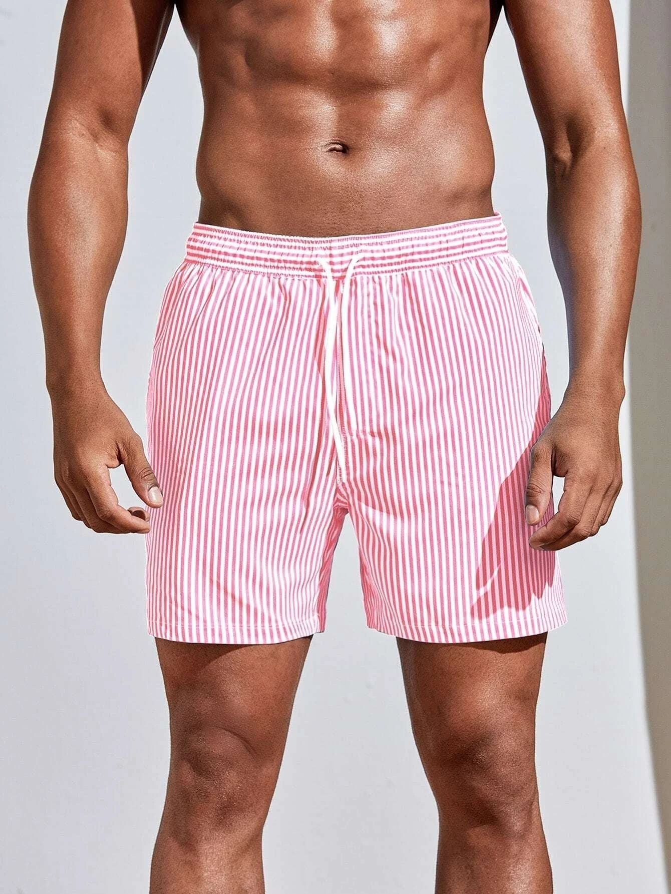 Bañador de rayas con cordón para hombre-Swimwear for men-Casaluzia