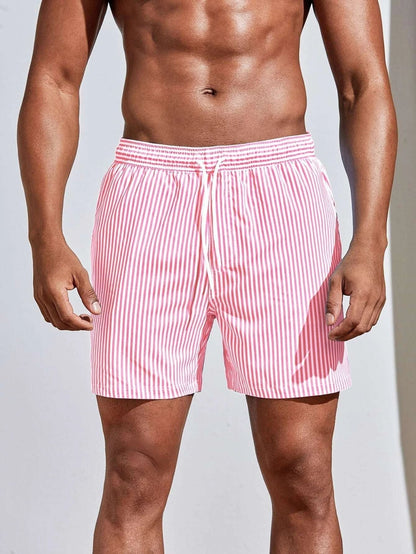 Bañador de rayas con cordón para hombre-Swimwear for men-Casaluzia
