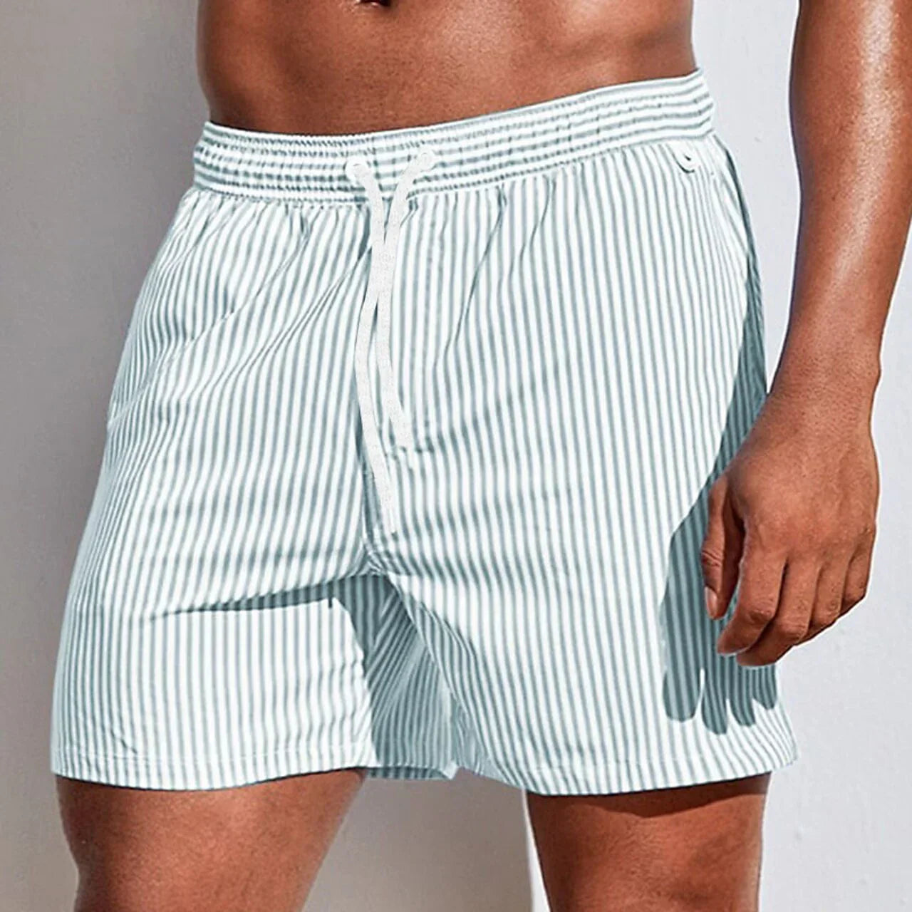 Bañador de rayas con cordón para hombre-Swimwear for men-Casaluzia