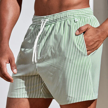 Bañador de rayas con cordón para hombre-Swimwear for men-Casaluzia