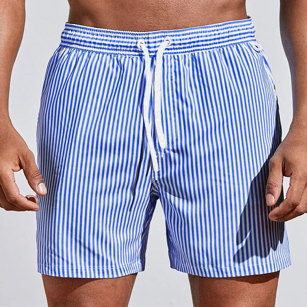 Bañador de rayas con cordón para hombre-Swimwear for men-Casaluzia