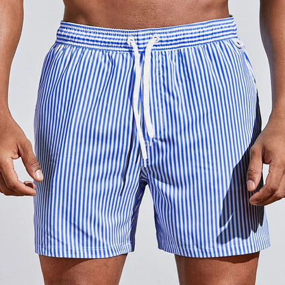 Bañador de rayas con cordón para hombre-Swimwear for men-Casaluzia