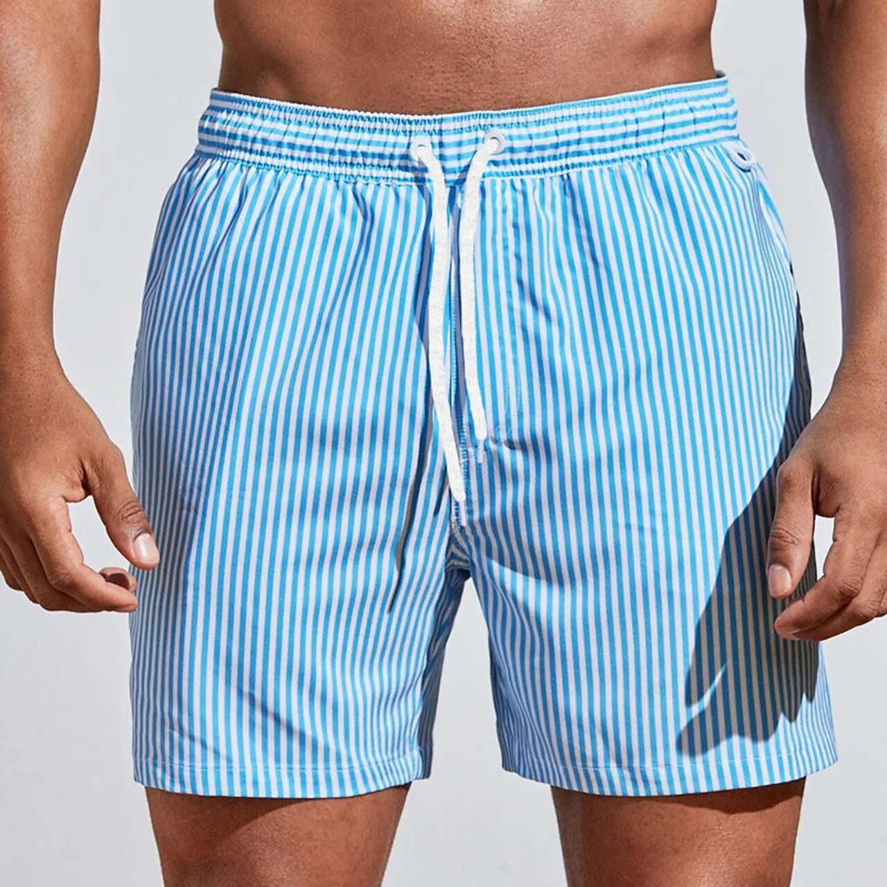 Bañador de rayas con cordón para hombre-Swimwear for men-Casaluzia