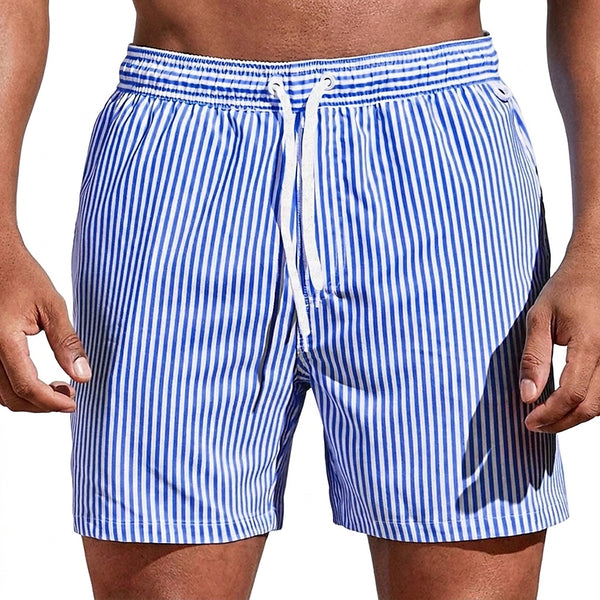 Bañador de rayas con cordón para hombre