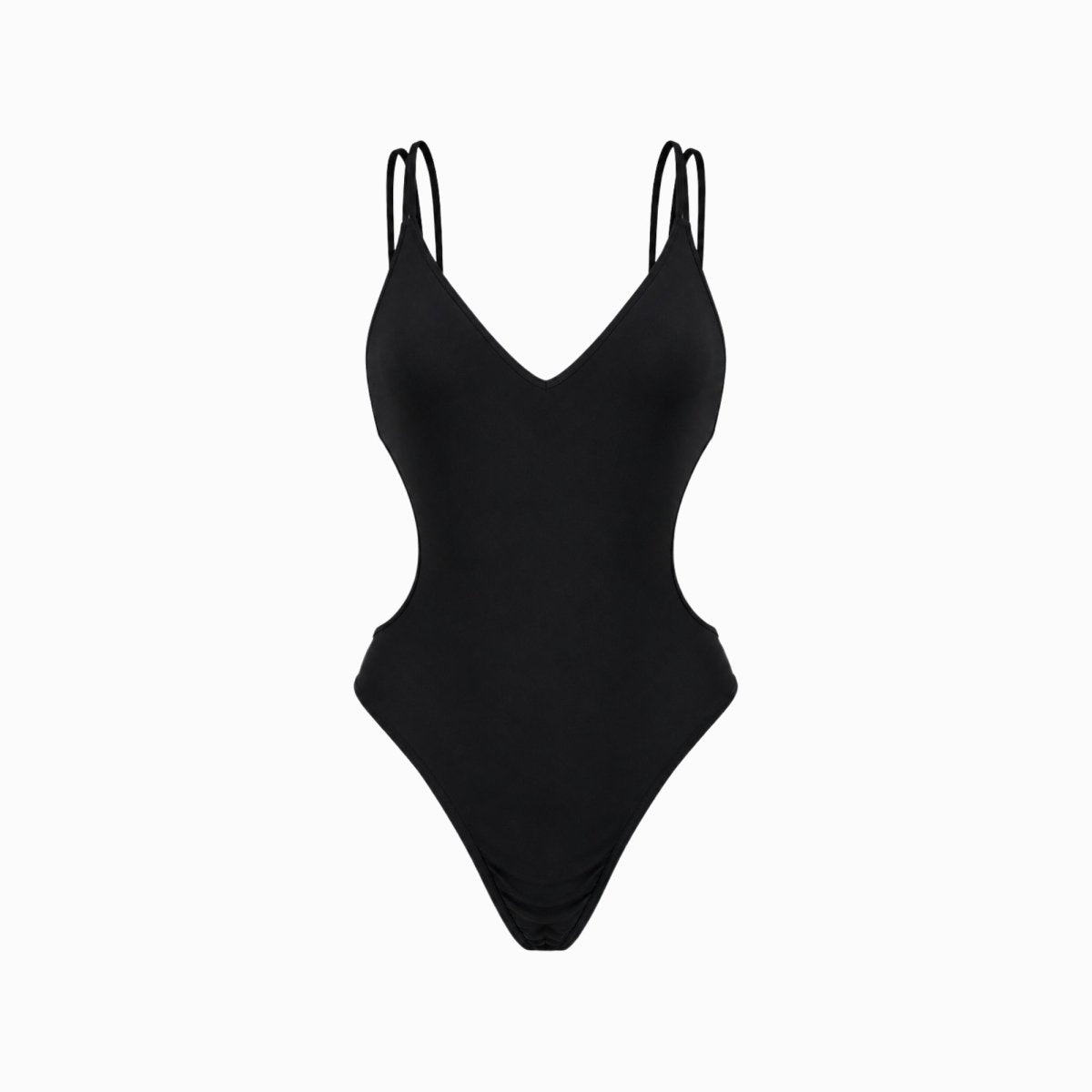 Bañador de una pieza para mujer con aberturas laterales-Swimwear for Women-Casaluzia