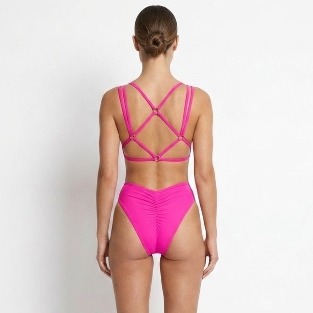Bañador de una pieza para mujer con aberturas laterales-Swimwear for Women-Casaluzia