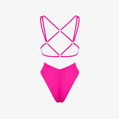 Bañador de una pieza para mujer con aberturas laterales-Swimwear for Women-Casaluzia