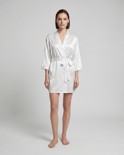 Bata corta para mujer con cinturón-Robe for women-Casaluzia