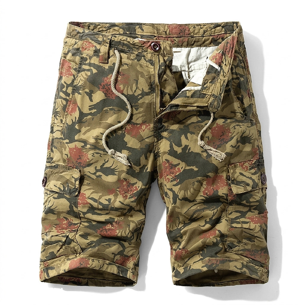 Bermudas cargo con estampado de camuflaje para hombre-Shorts for men-Casaluzia