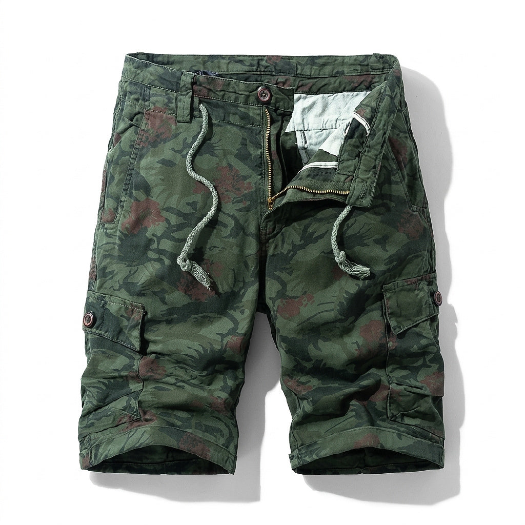 Bermudas cargo con estampado de camuflaje para hombre-Shorts for men-Casaluzia
