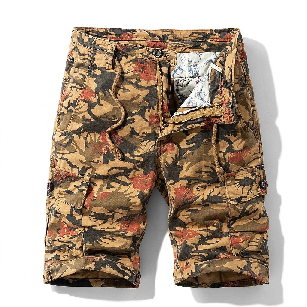 Bermudas cargo con estampado de camuflaje para hombre-Shorts for men-Casaluzia
