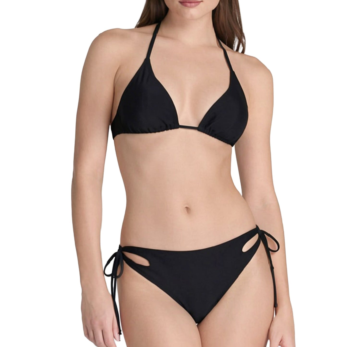 Bikini de triángulo para mujer con aberturas laterales-Swimwear for Women-Casaluzia