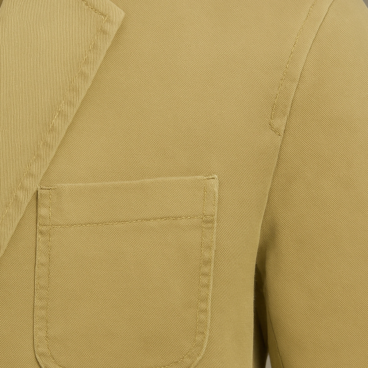 Blazer de hombre con botones frontales y bolsillos de parche-Jackets for men-Casaluzia