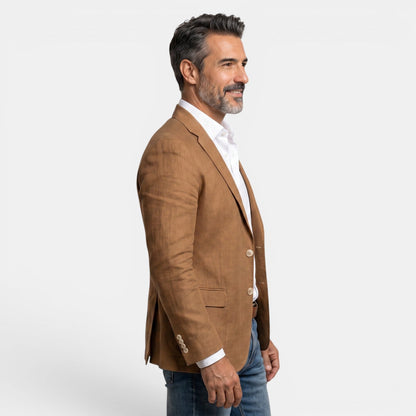 Blazer de tres botones para hombre con solapa de muesca-Blazer for men-Casaluzia