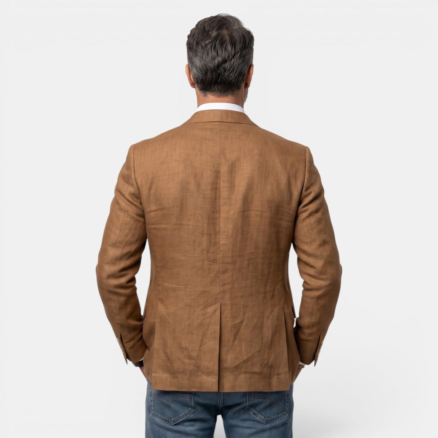 Blazer de tres botones para hombre con solapa de muesca-Blazer for men-Casaluzia