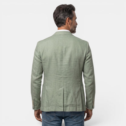 Blazer de tres botones para hombre con solapa de muesca-Blazer for men-Casaluzia