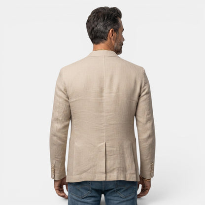 Blazer de tres botones para hombre con solapa de muesca-Blazer for men-Casaluzia