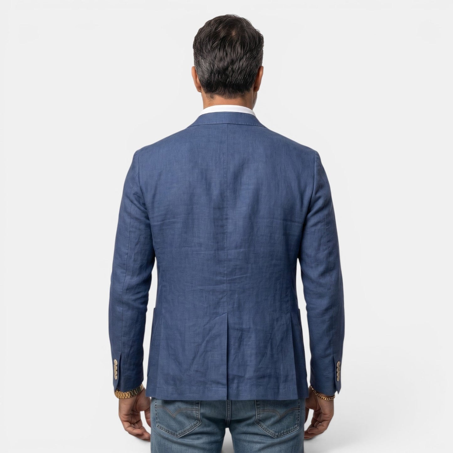 Blazer de tres botones para hombre con solapa de muesca-Blazer for men-Casaluzia