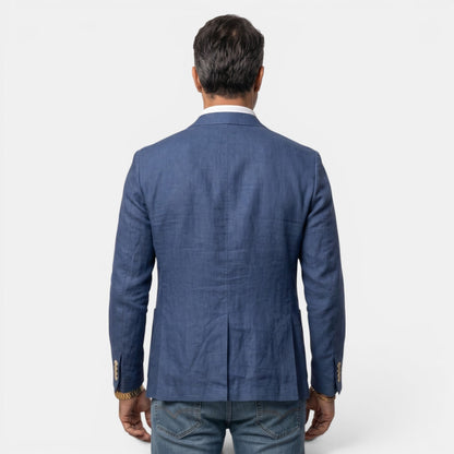 Blazer de tres botones para hombre con solapa de muesca-Blazer for men-Casaluzia