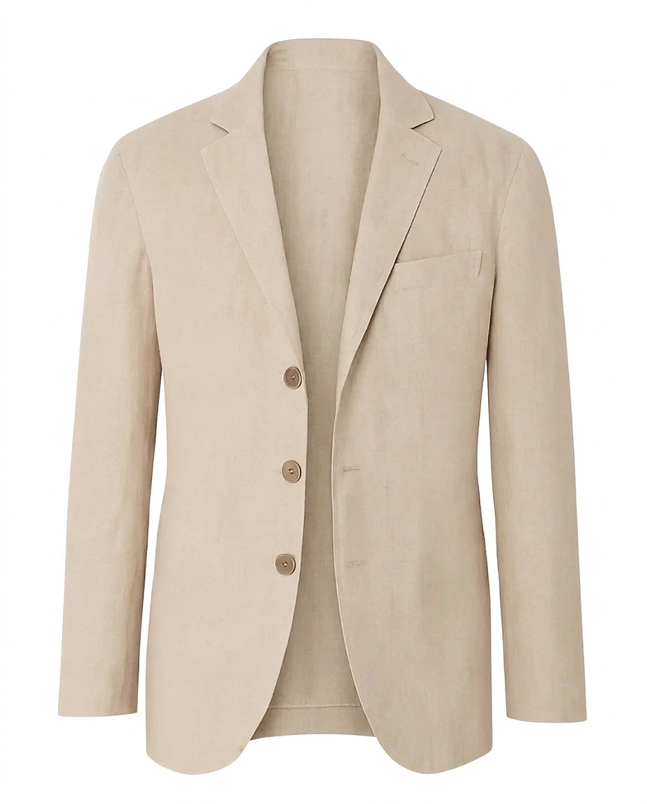 Blazer de tres botones para hombre con solapa de muesca-Blazer for men-Casaluzia