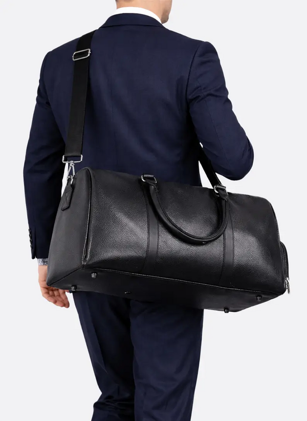 Bolsa de viaje texturizada para hombre con asas superiores-unisex bags-Casaluzia